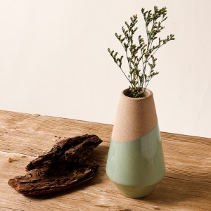 រោងចក្រសេរ៉ាមិចទំនើប Matte Ceramic Vase សម្រាប់ការរៀបចំផ្កាស្ងួត ការតុបតែងគេហដ្ឋាន