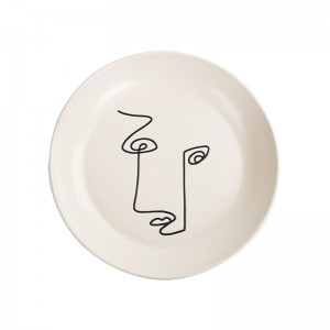 Sreath bathar dachaigh ùr-nodha Factaraidh Ceramic Seada Clò-bhualadh Bathar-bùird Stoneware