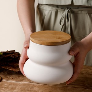 Keramikos gamyklos akmens masės indai arbatos cukraus ir kavos laikymo kanistrai virtuvės stalui