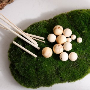 Ambientador de decoració de la llar Perles de fusta natural amb pals difusors de ratán