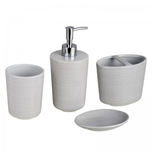 Prilagođeni moderni keramički pribor za kupaonicu Kupaonski pribor za sapun