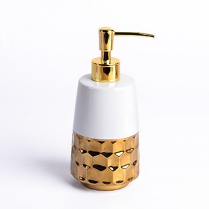 Conxunto de accesorios de baño de cerámica de deseño nórdico de luxo de gres personalizado de fábrica