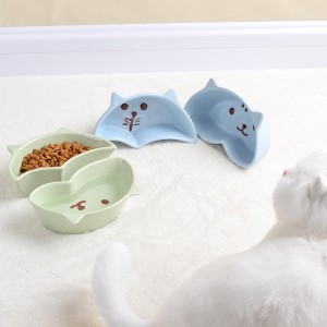 Berhemên nû Manufacturer Creativity Cut Dog Cat Drinking Pet Feeder Bowl