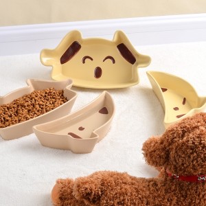 Novetats Fabricant Creativity Cut Dog Cat Drinking Pet Feeder Bowl