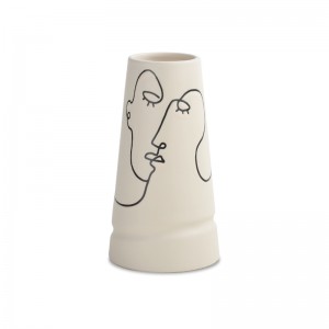 Сучасная дэкаратыўная керамічная ваза для кампазіцыі з кветак