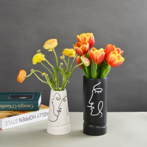 Fabrikant moderne decoratieve nieuwigheid keramische vaas voor bloemstuk