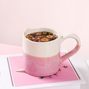 Ceramic Factory Veleprodaja Modernih reaktivnih ružičastih keramičkih posuda za jelo
