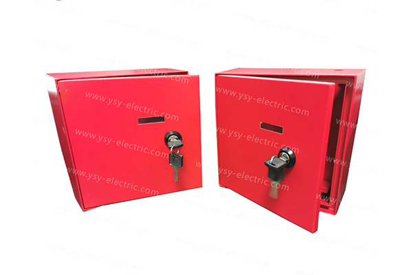 Custom Steel Fire Safety Enclosure Box With Red Powder Coated
