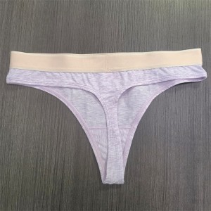 Hoʻopilikino i ka Logo Breathable Cotton Young Girl'S T Back Thong Underwear Parameters