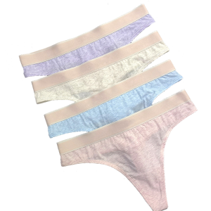 ڪسٽمائيز لوگو سانس لائق ڪپهه نوجوان ڇوڪريءَ جي T Back Thong Underwear Parameters