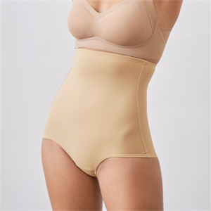 High Waisted Tummy Control ការបង្ហាប់ខ្ពស់ Nylon Spandex Slimming Shape Panty