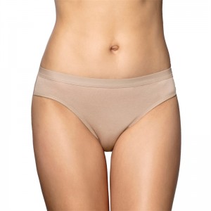 Low Rise 100% Cotton Breathable Lady's Everyday Plain Panty Briefs