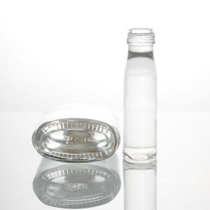 China manufacturer100ml 200ml 250ml 300ml 375ml Empty Flat liquor Glass Bottle spirits beverage juice glass bottle