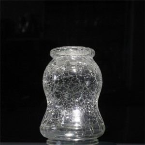 wholesale cracked clear Light Shade Bulb Cover Glass Lampshade custom logo
