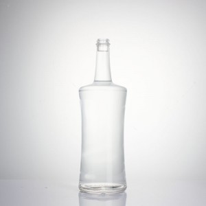 China supplier 1750ml empty high flint cylinder vodka whisky tequila spirit alcohol glass bottles custom