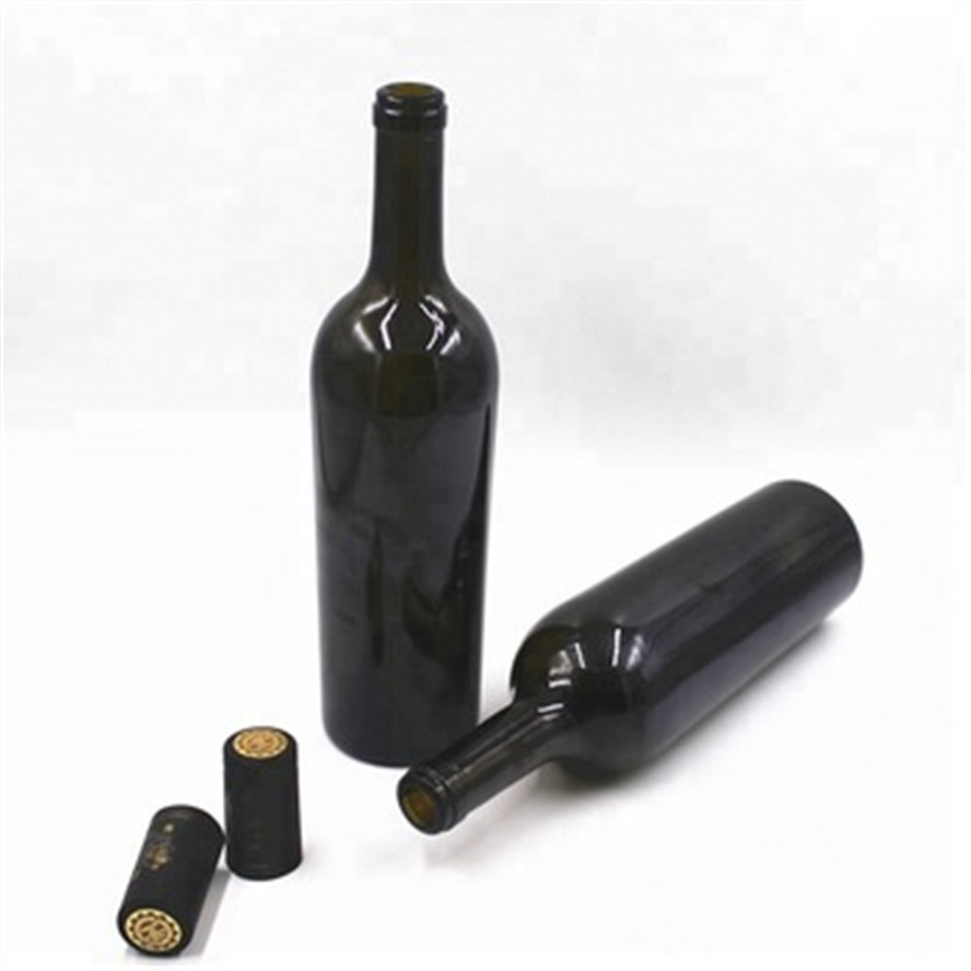 factory wholesale 750ml 75cl high-quality Bordeaux glass bottle custom premium antique green  wine Glass Bottle cork top Featured Image