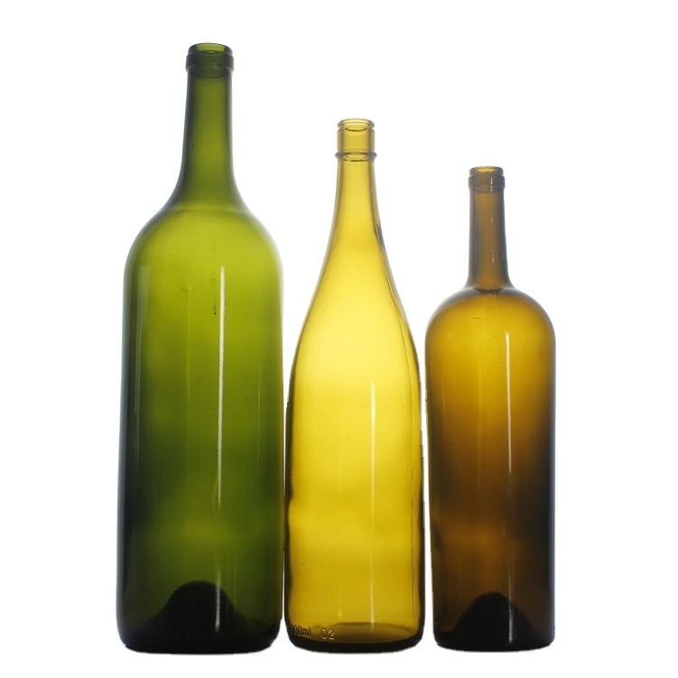 China wholesale 375ml Empty Bordeaux glass Bottle burgundy bottle Wine Glass Bottles custom logo Featured Image