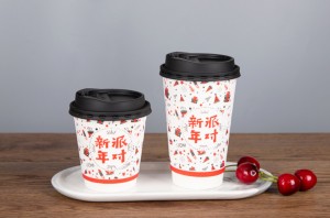 Weggooibare Styrofoam-geïsoleerde warm drankies jolly cups 3D papier koffiebeker