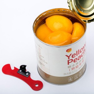 Canned Yellow Peach in Tin
