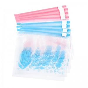 Sacchetti di plastica con cursore Sacchetti con cerniera trasparenti per uso alimentare