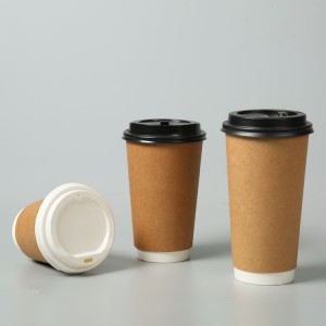 Gepasmaakte logo druk weggooibare handwerk koffie papier koppies