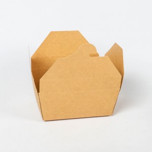 מיכל מזון חד פעמי קופסאות נייר קראפט