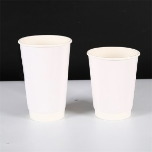 Pasgemaakte gedrukte papier koppie koffie papier koppie verpakking weggooibare papier koppies