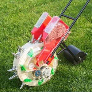 Drum Seeder 7 Nozzles 2 Function Χειροποίητος φυτευτής καλαμποκιού φιστικιού /Χειροκίνητη σπαρταρή με μηχανή λιπάσματος