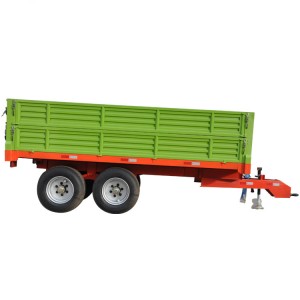 Trèilear tuathanais Eòrpach trì-shligheach Hydraulic dump trailer