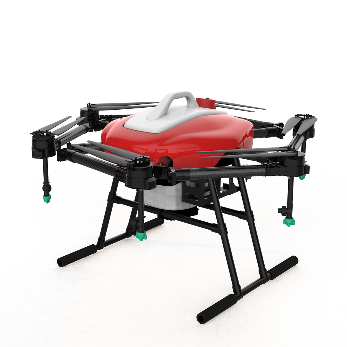 Profesionāla helikoptera tipa akumulatora jauda Uav drone lauksaimniecības smidzinātājs Featured attēls