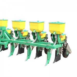 Kina Mbjellëse e farave të misrit me traktor të vogël Makinë mbjellëse misri mbjellëse misri me 6 rreshta