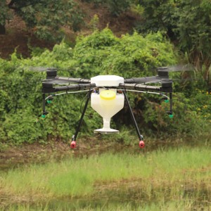 JMR-X1400 Quad 10L qishloq xo'jaligi purkagichli dron og'ir yuk ko'taruvchi dron / o'g'itni purkash uchun qishloq xo'jaligi ekinlarini UAV W / GPS dehqon mashinasi
