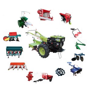 Dvojkolesový poľnohospodársky kráčavý traktor s výkonom 18 k Mini traktory s výkonom 25 k Dvojkolesové traktorové pluhy Prídavné zariadenia k pluhu