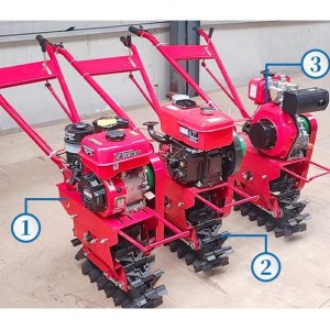 Small Plough Machine Cultivator Benzine en Diesel Engine Mini Self-propelled Power Tiller Rotary Cultivator