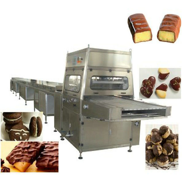 व्यावसायिक र औद्योगिक प्रकारको चकलेट एनरोबिङ कोटिंग मेसिन विशेष छवि