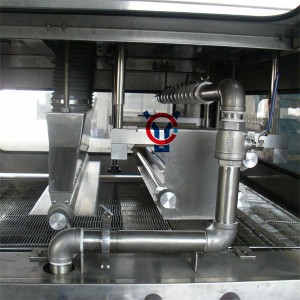 Commercial and industrial type chocolate enrobing coating machine