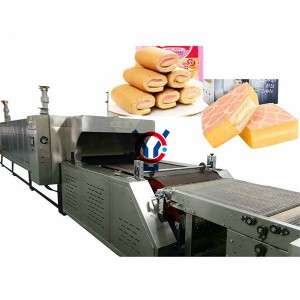Automatic sponge cake swiss roll and layer cake machine production line