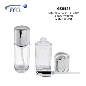 40 ml oval glaspumpe ansigtsprimerflaske