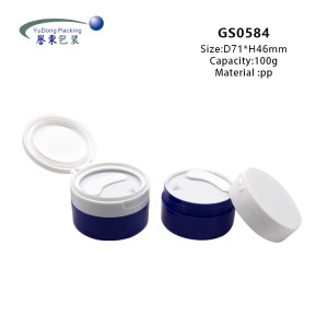 Plastic Customized Round Cosmetic Eye Mask Cream jar