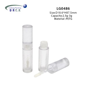 Silinder Clear PETG Liquid Lipstick Tube