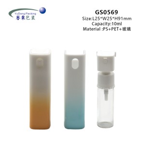 Quality Inspection for Frosted Dropper Bottles - Free Sample Clean Square Glass Perfume Bottle – Yudong
