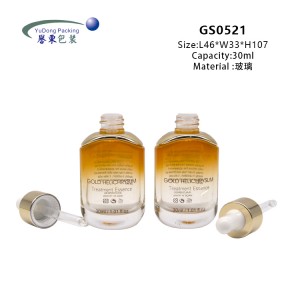 Oval 30ml Toner Glass Jar Essential Oil Dropper Bottle