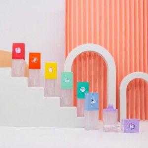 3D Printing Rainbow Color Lip Gloss შესაფუთი ტუბი