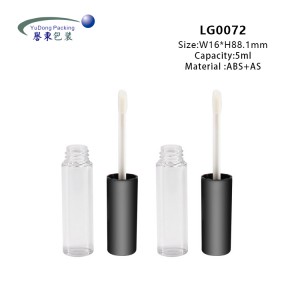 Custom buleud Hideung Lip Tint Tube Botol
