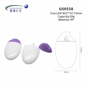 50g HDPE Suncream Bottle Unique Egg Sunscreen Bottle