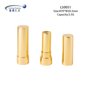 Wholesale aluminium gouden elegante lippenstiftferpakkingsbuis