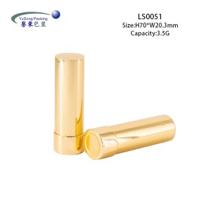 Wholesale aluminium gouden elegante lippenstiftferpakkingsbuis