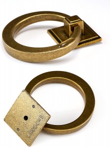 Antique nga Brass Ring Pull Handles sa Furniture Handle