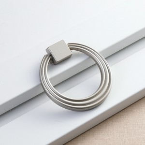 OEM Round Zinc Alloy Cabinet Handle ၊ Furniture Drawer Ring Pull Handles