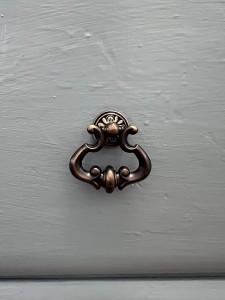 Antik sárgaréz bevonatú fiókfogantyú, cinkötvözetből készült gyűrű Gombgyűrű húzó